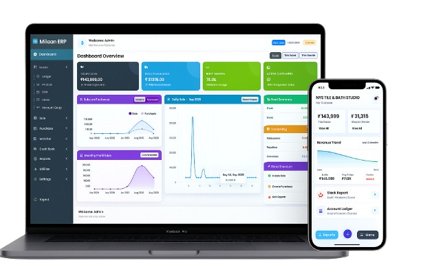 Retail Business ERP Dashboard